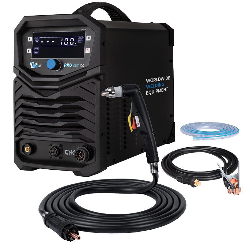 Découpeur plasma PROCUT 100CNC - 100A, Epaisseur de coupe max 55mm avec torche plasma 6m, Kit Pince de masse 3m et prise CNC - alimentation 380V triphasé - [la pièce]