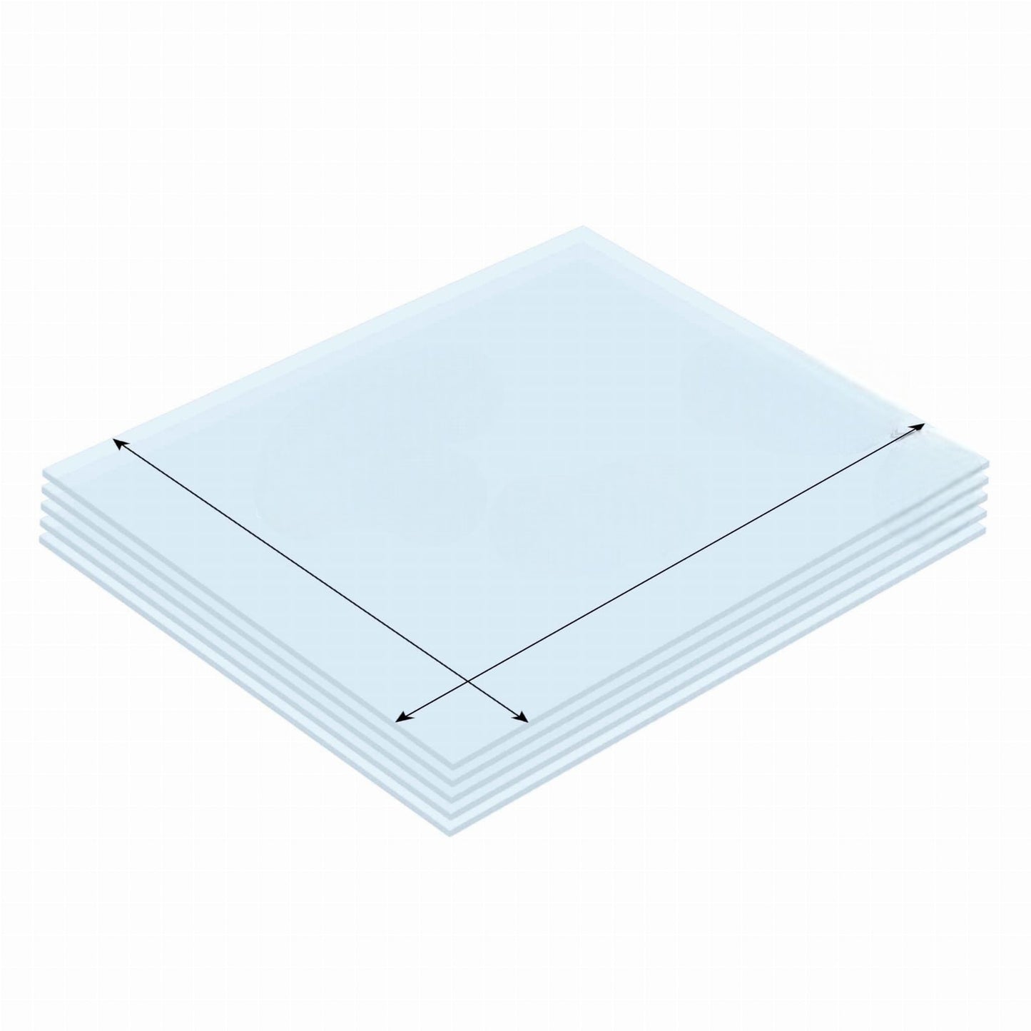 Ecrans polycarbonates 103 x 47 mm pour- [10pcs]