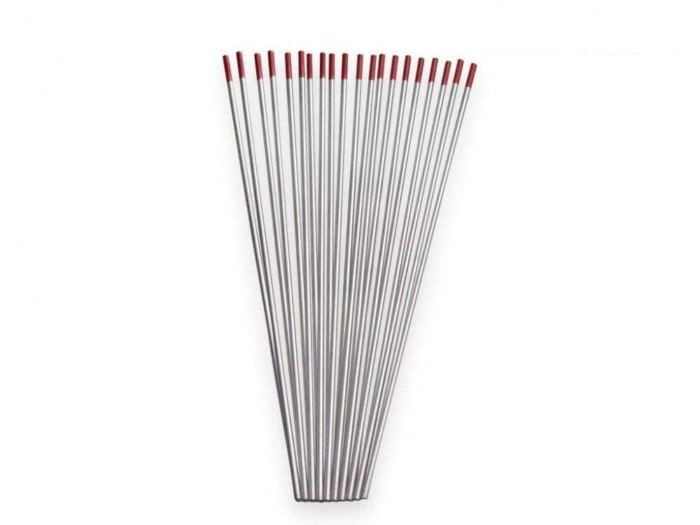 Electrode tungstène WTh20 rouge 2,0 × 175 mm -[le lot de 10 pièces]