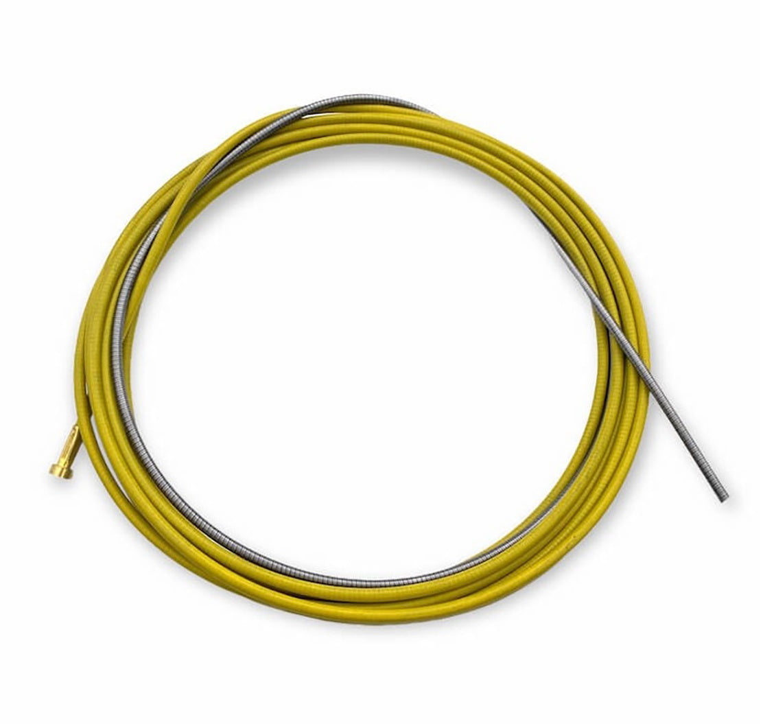 Gaine acier jaune 3,4 m - fil ø 1,4/1,6 mm - torche MIG - [la pièce]