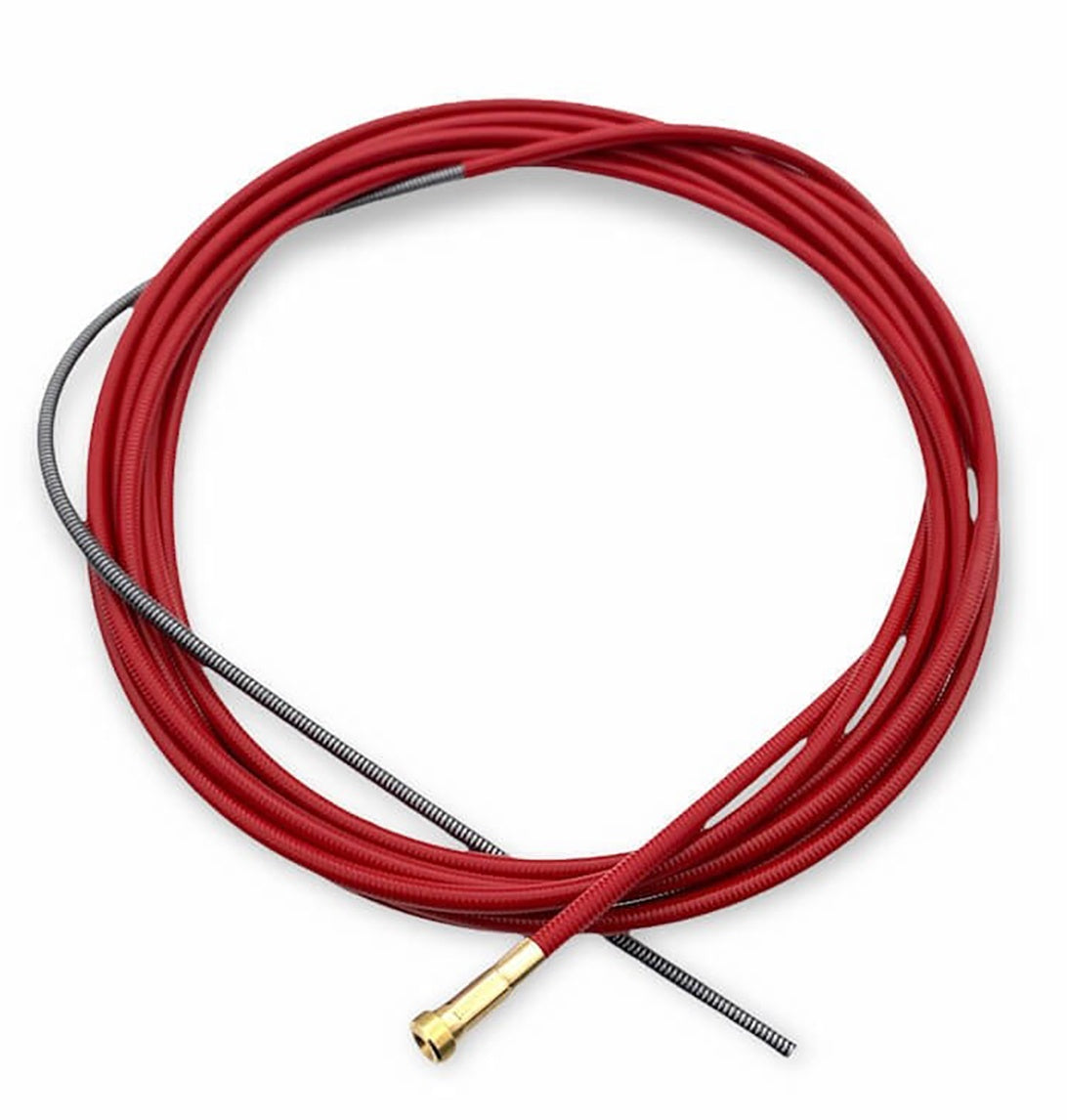 Gaine acier rouge 4,4 m - fil ø 1,0/1,2 mm - torche MIG - [la pièce]