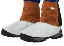 Guêtres  en cuir croûte bovin, longueur 15 cm (La paire)
