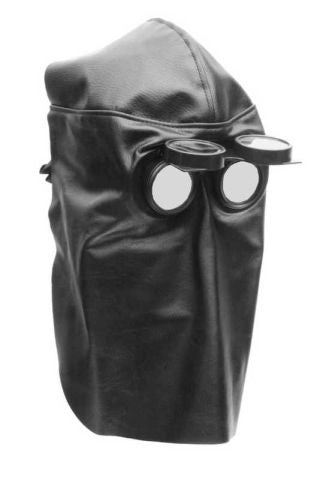 Masque portefeuille avec 2 verres ronds minéraux incolores relevables- [la pièce]