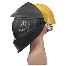 Masque de soudure PROFOX avec casque de chantier - verre minéral - 110 x 90 mm, teinte din 11 - [la pièce]
