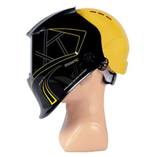 Masque de soudure automatique PROSPAR9330 avec casque de chantier - 4 capteurs, teinte variable din 4-8 / 9-13, filtre true color, 100x65 mm, classe optique 1/1/1/1, garantie 2 ans - [la pièce]