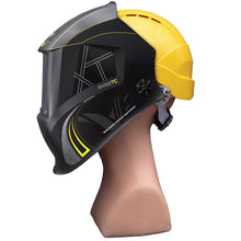 Masque de soudure automatique PROSPAR9430 avec casque de chantier - 4 capteurs, teinte variable din 4-8 / 9-13, filtre true color, 100x73 mm, classe optique 1/1/1/1, garantie 2 ans - [la pièce]