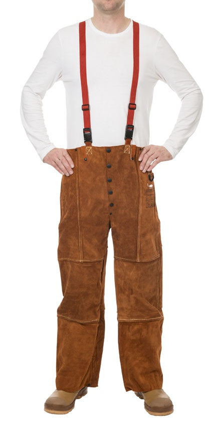 Pantalon de soudeur en cuir croûte taille XXL - [la pièce]