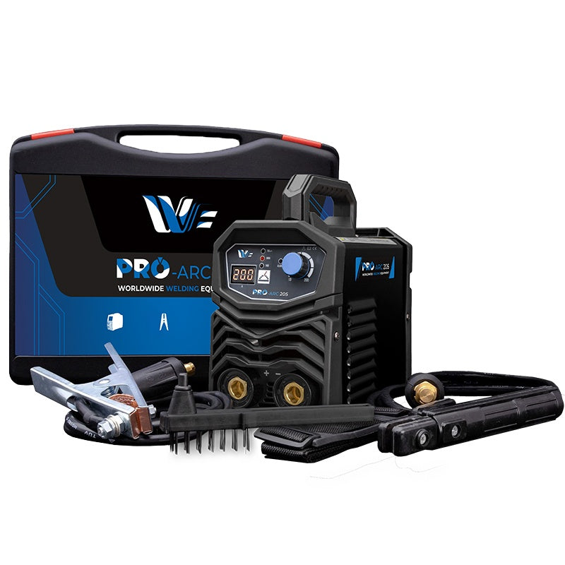 Poste à souder PROARC 205 MMA - 200A à 60 % - 230V monophasé avec porte-Electrode 3m et Kit Pince de masse 3m - [la pièce]