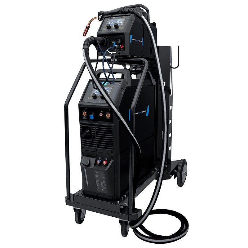 Poste à souder PROMIG 508 - refroidi eau - MIG/MAG, TIG lift, MMA 500A à 60 % avec faisceau 10m, torche MIG MB401 4m, Kit Pince de masse 4m et chariot - alimentation 380V triphasé - [la pièce]