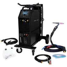 Poste à souder PROTIG 328 AC/DC - TIG pulsé AC/DC, MMA 320A à 60 % avec refroidisseur intégré, torche TIG18 4m, Kit Pince de masse 3m et chariot 4 roues - alimentation 380V triphasé - [la pièce]