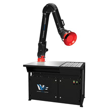 Table de soudage avec filtration de fumées - système d'extraction, débit 1000 m³/h, bras d'aspiration 2m, alimentation 380v - [la pièce]